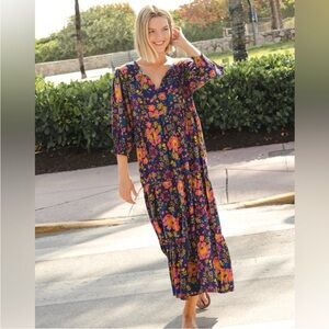 Natural Life Nova Floral Maxi Dress